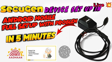 How to setup SECUGEN in Mobile 2022 || Full Installation || Not ready Problem Fix