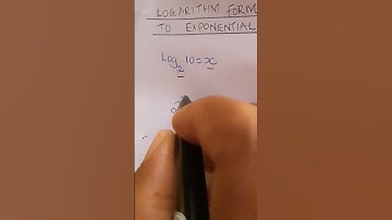 LOGARITHMIC TO EXPONENTIAL #maths #mathematics #mathfactfluency #mathstricks