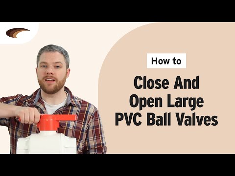 Closing and Opening Large PVC Ball Valves - YouTube