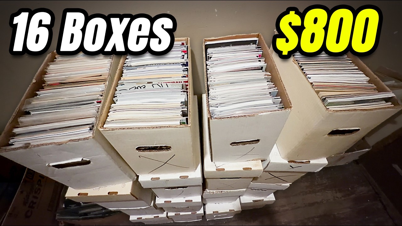 I bought 16 short boxes of comics for 800 comic book collection tour