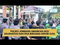 POLRES JOMBANG AMANKAN AKSI SOLIDARITAS DAN DOA BERSAMA DRIVER OJOL