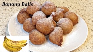 Banana Balls Recipe | Over ripe Banana Fritter | Banana recipe