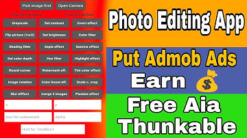 Photo Editing App Make In Thunkable Free || Aia Free Thunkable Latest