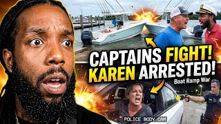 CAPTAINS FIGHT! Boat Ramp Karen Bodycam Arrests & Unc Logic Circle  Audit 🚨🚤 By Unc Taylor and chat