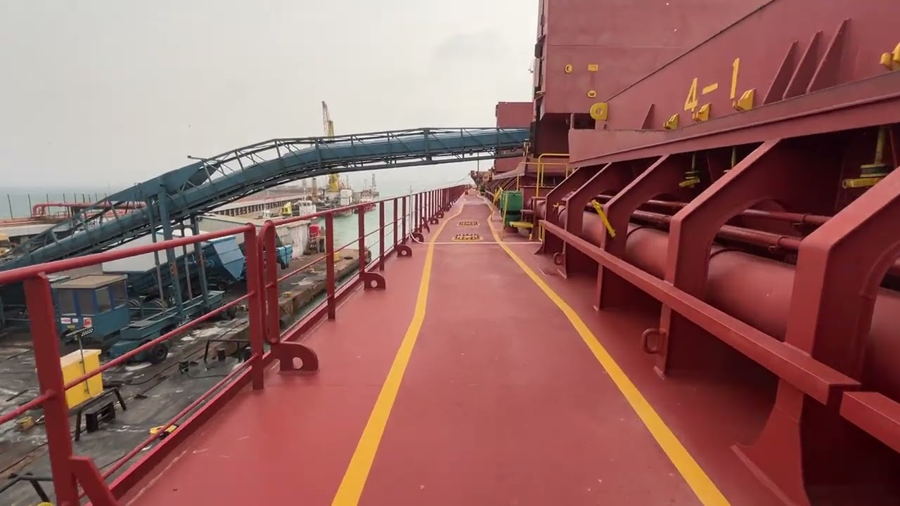 Loading Urea @ Port of Arzew Algeria || loading operation #merchantnavy #shipping #ship #cargoship 