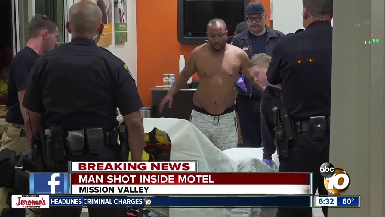 Police investigate shooting at Mission Valley motel - YouTube