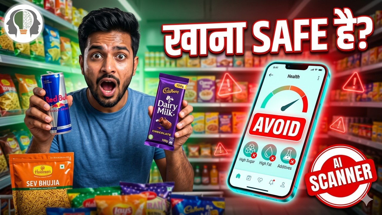 मैंने AI App बनाया जो बताता है — आपकी Pocket Food SAFE है या नहीं 😱 0–10 Score