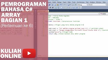 Tutorial Pemrograman C++ Array - Bagian 1 (#6) : Kuliah Online