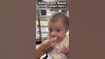 Ranking Best Babies Trying Lemon 🍋 Part 2