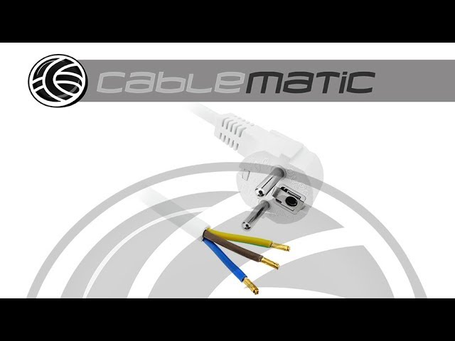 Cable eléctrico de enchufe schuko - distribuido por CABLEMATIC ® 