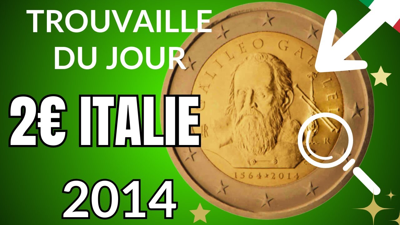pièce de 2 EUROS 2014 Italie Trouvaille du Dimanche ! - YouTube