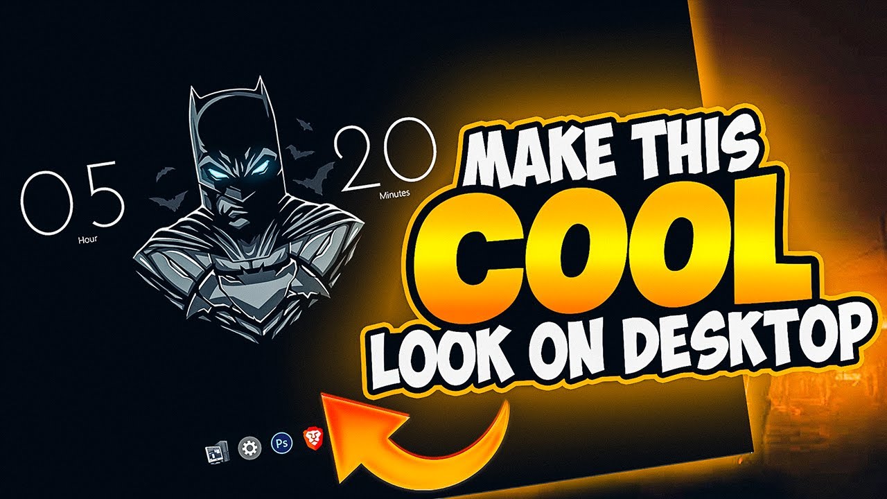 How To Make Your Desktop Look Cool | Batman Desktop Theme | Desktop ...