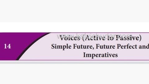 10TH ENGLISH REFRESHER COURSE MODULE ANSWER KEY FOR VOICE SIMPLE FUTURE, IMPERATIVES.