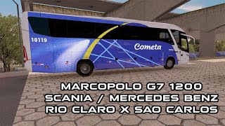 ETS2 - Rio Claro x São Carlos testando o G7 1200 SC/MB DF Models & Albernaz3D screenshot 3