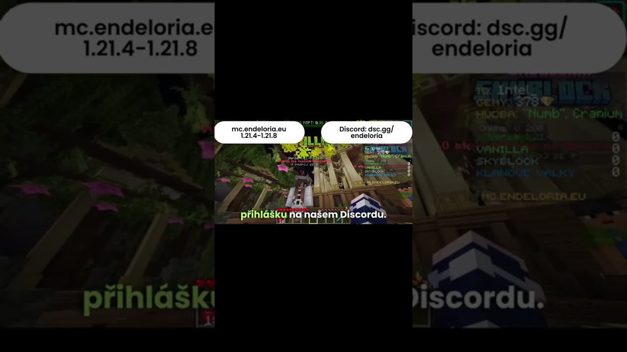 PRIVÁTNÍ VANILLA NA MC.ENDELORIA.EU???????    