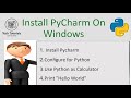 Download, Install and Setup PyCharm For Python On Windows