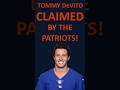 Tommy DeVito CLAIMED by the #Patriots! #nfl #dynasty #fantasyfootball #quarterback #qb #backup