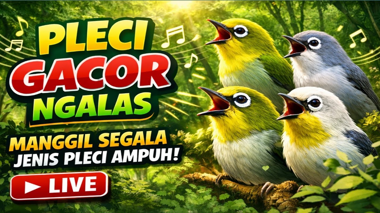 LIVE 🔴 Pleci Gacor Ngalas Manggil Semua Jenis Pleci | Suara Pancingan Pleci Ampuh Bikin Bunyi