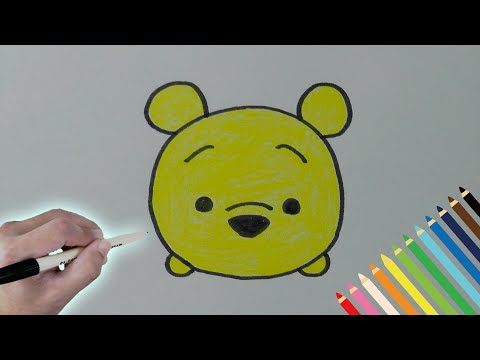 How To Draw Pooh Disney Tsum Tsum Mickey Friends Youtube