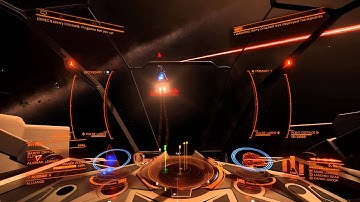 Elite Dangerous: Vulture vs Python at Nav Beacon