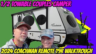 1/2 Ton towable couples camper | 2024 Coachman Remote 19R walkthrough | 2024 Florida RV supershow