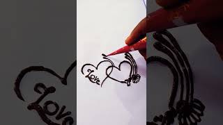 simple mehndi T❤️N letter mehndi design tattoo shortvideo