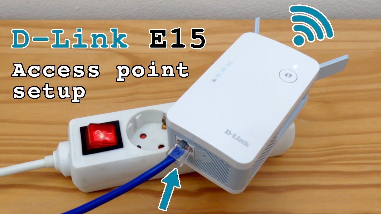 Image showcasing D-Link E15 Wi-Fi 6 extender dual band • Access point mode setup - YouTube