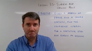 College Math Lesson 3.5 - Surveys and Opinion Polls