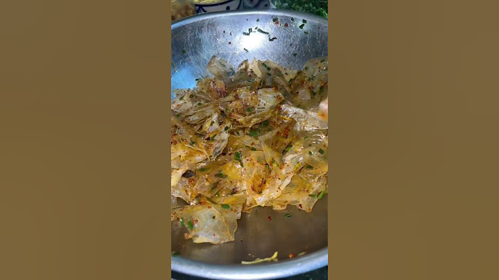 Bánh tráng phơi sương trộn mỡ hành #banhtrangavasisa #banhtrangtron #banhtrang #banhtrangphoisuong