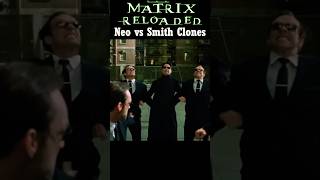 Neo vs Smith Clones - The Matrix Reloaded (2003) #shorts #thematrixreloaded #agentsmith