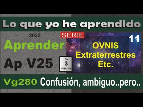 AP25 ET11 Confusión, ambiguo, algo concreto