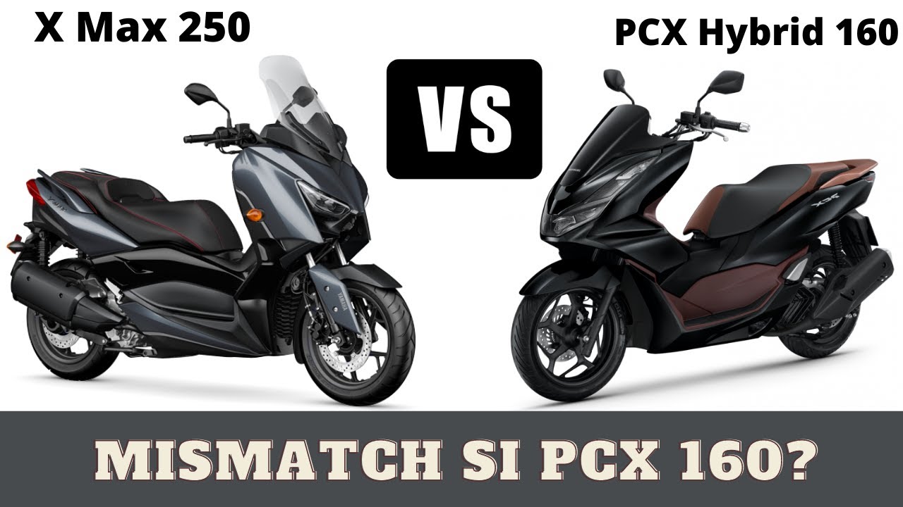 Xmax 250 vs PCX Hybrid 160 | basic specs comparison - YouTube
