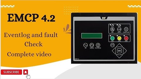 Caterpillar EMCP 4.2 fault check in event log complete video.online