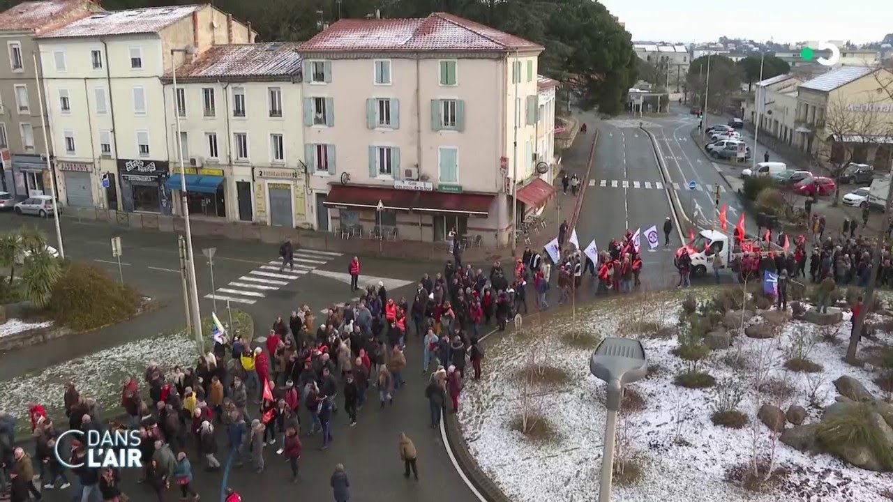 Réforme des retraites : Alès, ville moyenne, grande colère  #cdanslair 11.02.2023