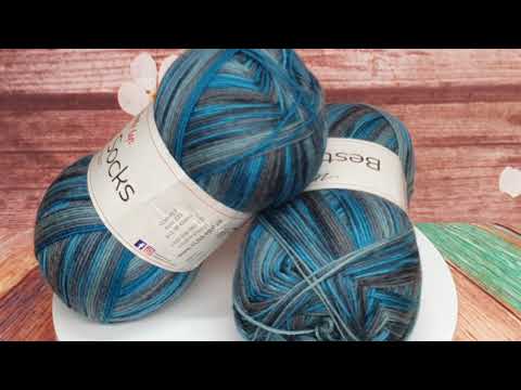 Video: Příze Best Socks, 4-fach,  7309