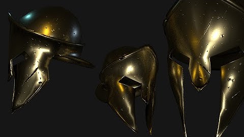 Spartan helmet in Blender Cycles