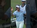 Haeran Ryu holes out for eagle to extend her lead 🤯