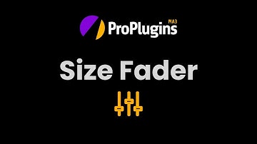 MA3 Pro Plugins - Size Fader
