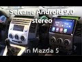 Android 9.0 car stereo from Seicane – installation in a Mazda 5