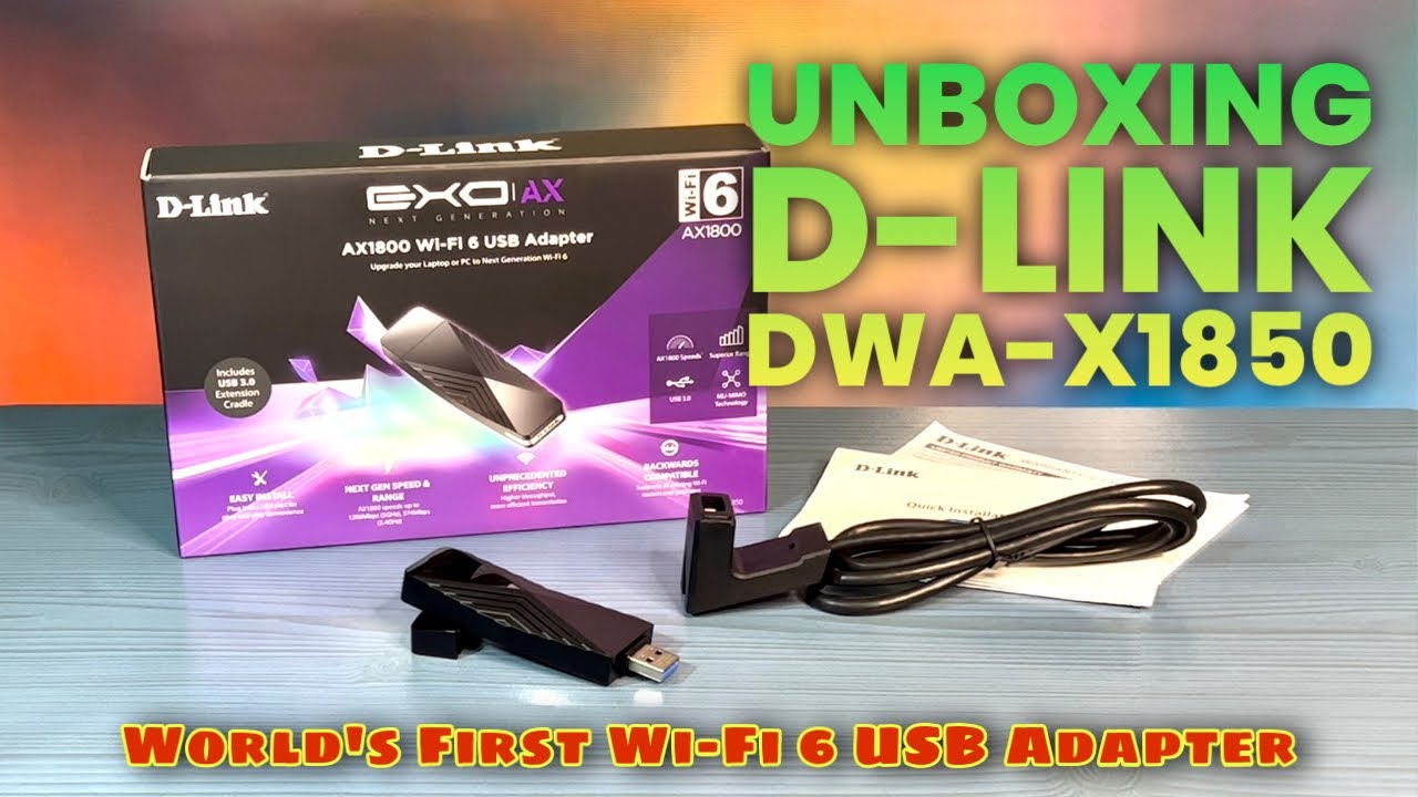 DWA-X1850 AX1800 Wi-Fi 6 USB Adapter