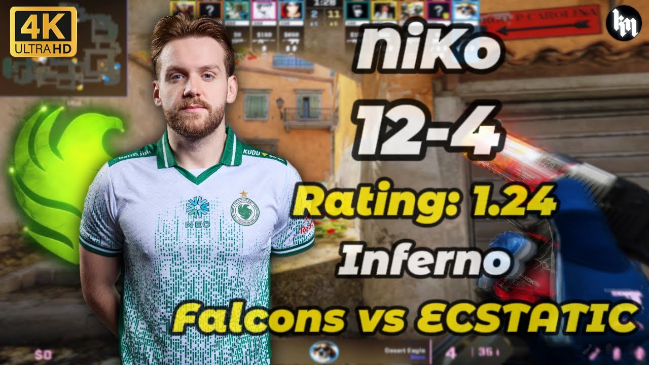 NiKo (12-4) Falcons vs ECSTATIC (Inferno) | BLAST Bounty 2026 Season 1 