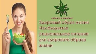 Здоровый образ жизни Необходимое рациональное питание для здорового образа жизни Здоровый образ жизни Необходимое рациональное питание для здорового образа жизни