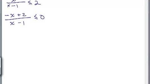 Solve Rational Inequalities 3