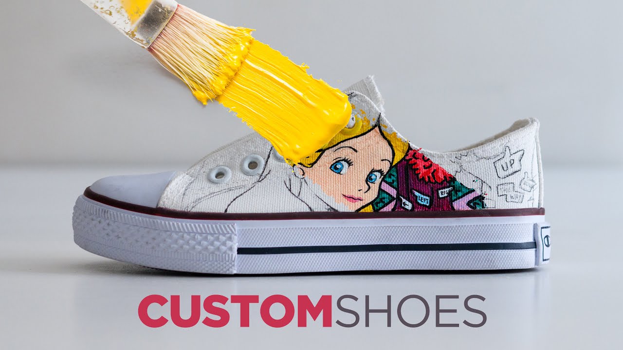 Custom painted shoes / All Star Converse / Disney Alice in Wonderland -  YouTube