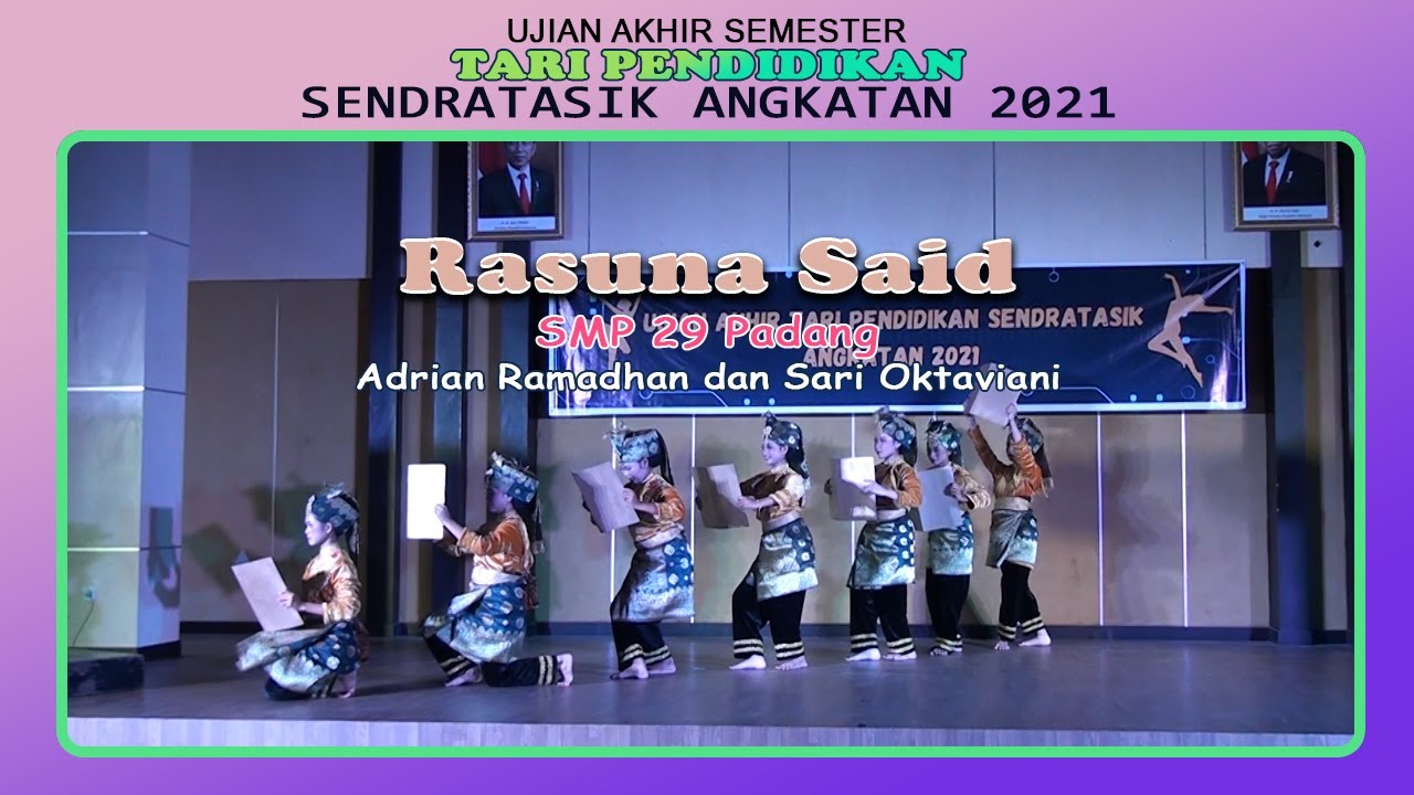 Rasuna Said || SMP 29 Padang || UAS Tari Pendidikan - Sendratasik UNP Ak.2021