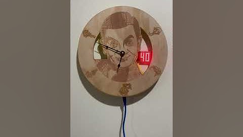 Laser Cut Arduino Clock