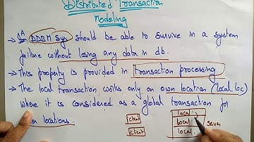 Distributed Transaction Model  | Distributed Systems | Lec-70 | Bhanu Priya