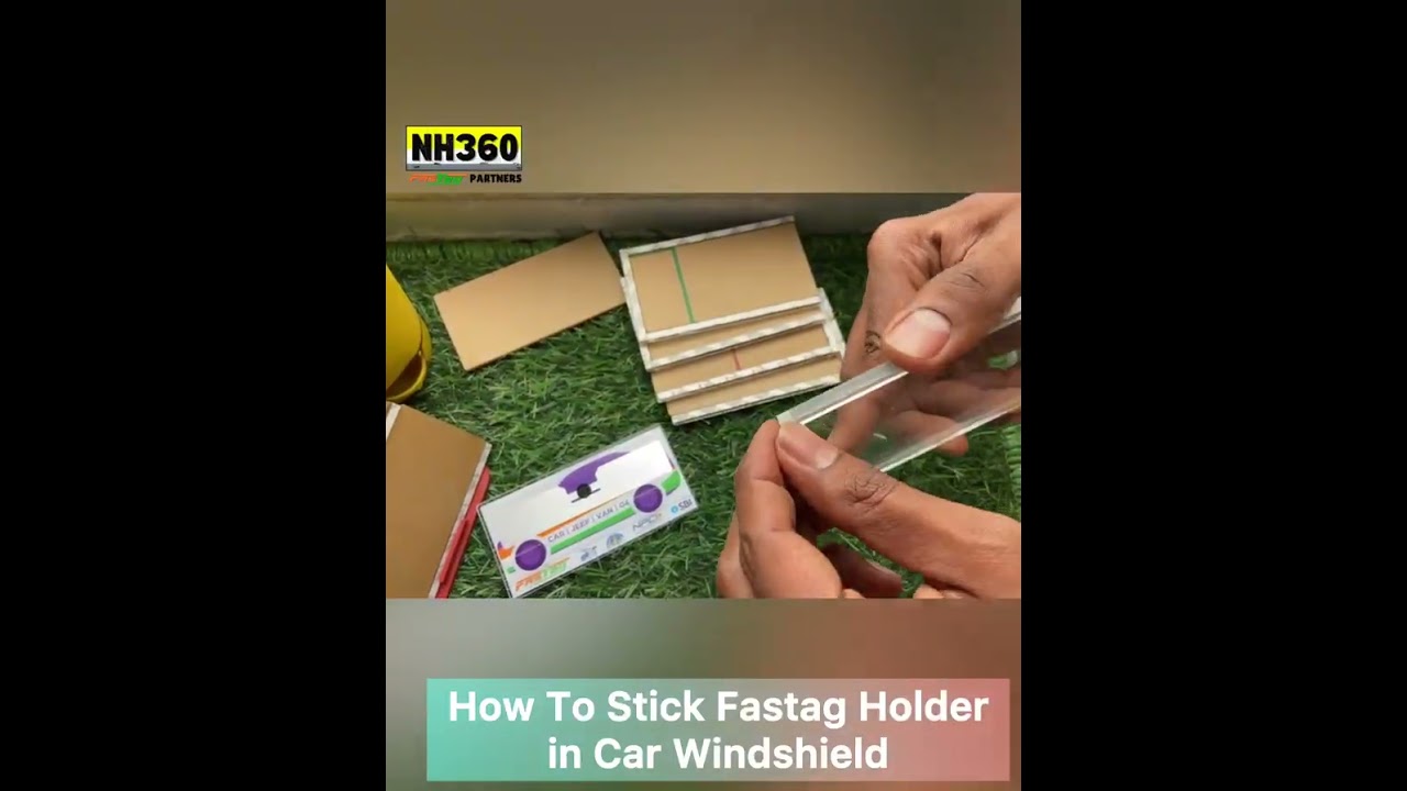 How to Stick FASTAG HOLDER in Car Windshield - DIY 