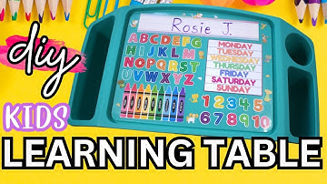 HOW TO MAKE A CUSTOM KIDS LEARNING TABLE/DESK