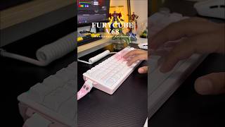 Furycube V68 Pink Mechanical Keyboard #mechanicalkeyboard